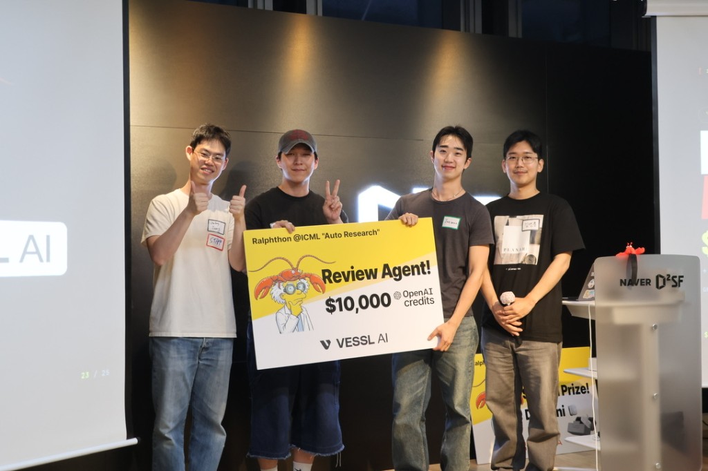 Team with Review Agent prize board, $10,000 OpenAI credits